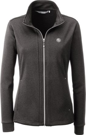 Deproc Fleeceweste DEPROC ACTIVE ALEXANDRA WOMAN, Damen, Gr. 44L, grau, 90% Polyester; 10% Wolle, tailliert, Westen Fleeceweste, mit Kontrastdetails