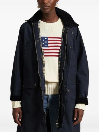 Polo Ralph Lauren Cappotto con colletto a coste - Blu