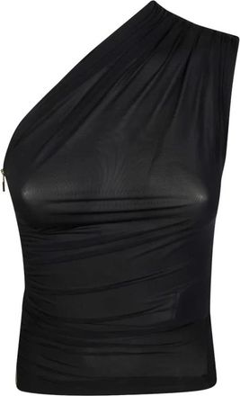 Elisabetta Franchi Jersey Top - Dames - Tops zonder mouwen - Zwart - L - Tops