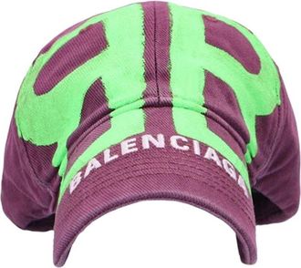 Balenciaga BB Sprayed Cap Purple 673321410B2-5067