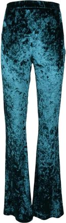 Nineminutes Elastane broek voor vrouwen - Dames - Wijde Broeken - Blauw - S - Broeken