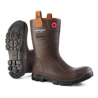 Dunlop Purofort Rigpro Dark Brown (lj0hx42), Talla 48 Eur (13 Uk), Media Ca&ntilde;a
