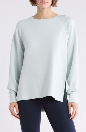 Zella Whisper Knit Crewneck Tunic in Blue Flow at Nordstrom Rack, Size X-Large