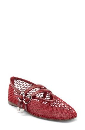 Steve Madden Lissa Mesh Mary Jane Flat in Red Multi at Nordstrom Rack, Size 8.5