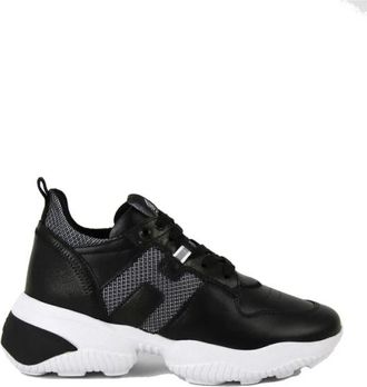 Hogan Interaction Sportschoenen - Dames - Sneakers - Zwart - 36 1/2 EU - Leer - Schoenen