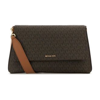 Michael Kors Shoulder Bags, female, Brown, Size: ONE SIZE Nessa Large Shoulder Bag