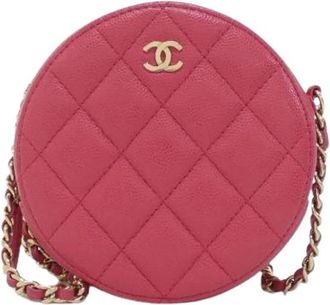 Chanel Pre-owned Mini Shoulder Bag - Dames - Vintage Mini Tas - Roze - ONE Size - Leer - Vintage