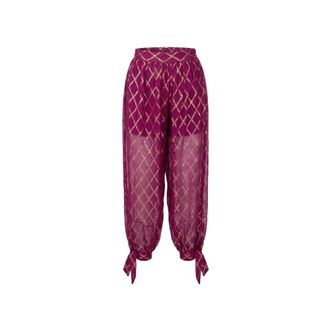 Taller Marmo Giuni Trousers - female - Taller Marmo - Wide Trousers - Purple - 2XS - Trousers