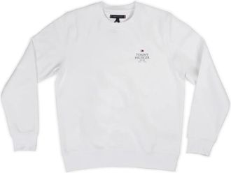 Tommy Hilfiger Sweatshirt met Zijlogo - Heren - Sweatshirts - Wit - 2XL - Polyester - Hoodies & sweatvesten
