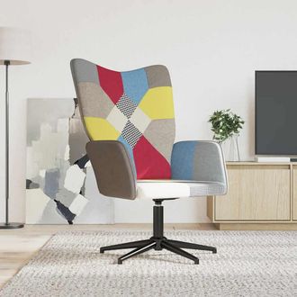 vidaXL Silla De Relax De Tela Patchwork Vidaxl