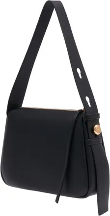 Tory Burch Womens Shoulder Bag Black Calfskin