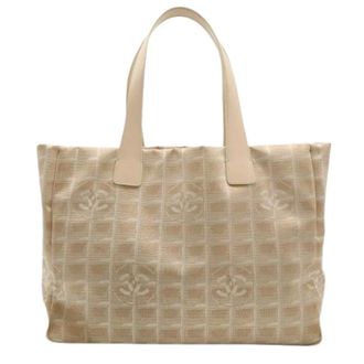 Chanel Pre-owned Tote Bags, female, Beige, Size: ONE SIZE Pre-owned Vintage Nylon Tote Bag