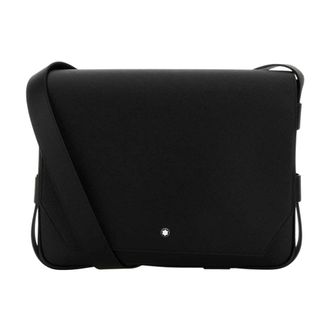 Montblanc Messenger Bags, male, Black, Size: ONE SIZE Belt Messenger Bag in Sartorial Leather
