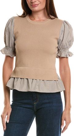 Nanette Lepore Mixed Media Top