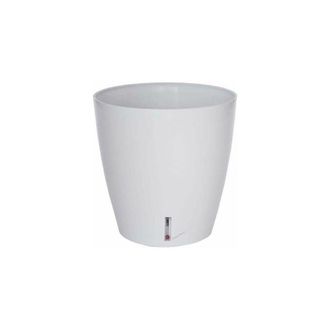 Riviera & Bar Riviera - Contenedor Con Reserva De Agua - Redondo - &Oslash; 36 X H 33 Cm - Blanco