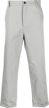 Kenzo Casual Formele Chino Broeken - Heren - Chinos - Grijs - W36 - Katoen - Broeken