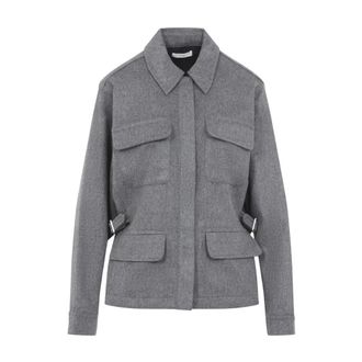 Co Workwear Shirt Jacket - Dames - Jassen - Grijs - Maat: XS Wol