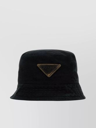 Prada wide brim cotton bucket hat