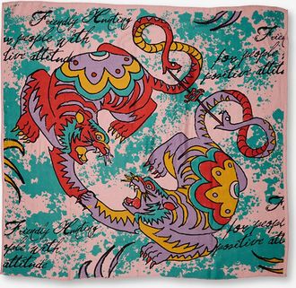 Friendly Hunting Halstuch aus Seide Midicube Lucky