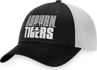 Top of the World Mens Top of the World Black/White Auburn Tigers Stockpile Trucker Snapback Hat at Nordstrom