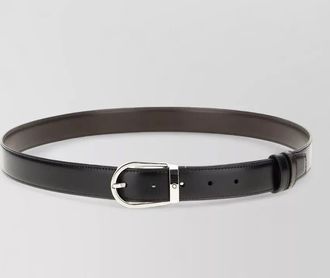 Montblanc leather reversible belt adjustable length smooth