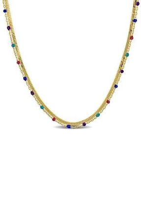 Delmar Double Strand Necklace in Gold Multi-Color at Nordstrom Rack