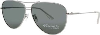 Columbia Mens Silver Tone Rectangular Sunglasses C116SP040