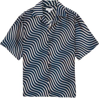 Reiss Carbello Wave Stripe Shirt