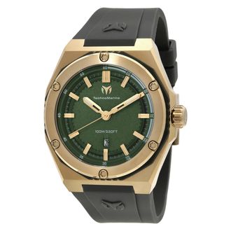 Technomarine Coral Quartz Olive Green Dial Mens Watch TM-416092