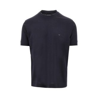 Emporio Armani Lyocell and cotton blend T-shirt with logo Man XXL