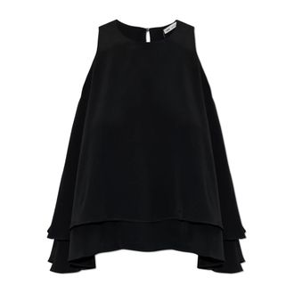 Ami Sleeveless Tops, female, Black, Size: 3XS Loose-fit Top