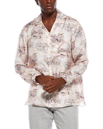 Isaia Silk Sport Shirt