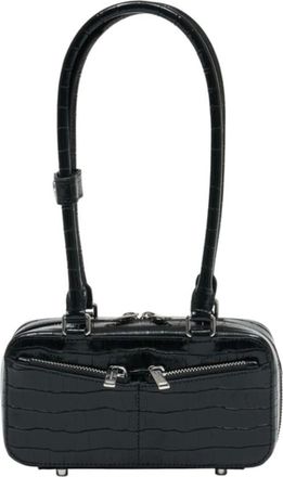 Self Portrait Tassen, Dames, Zwart, ONE Size, Leer, Mini Schoudertas