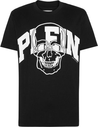 Philipp Plein Skull-print cotton T-shirt - men - Cotton - L - Black