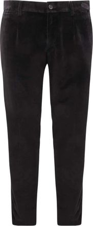 Dolce & Gabbana Velvet Broek - Heren - Chinos - Zwart - M - Broeken
