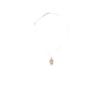 Yvmin Inlaid Mini Bear Pendant Necklace