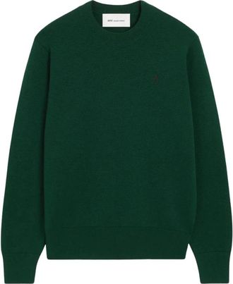 Ami De Coeur Ronde Hals Trui - Heren - Ronde hals truien - Groen - XL - Katoen - Truien & Vesten
