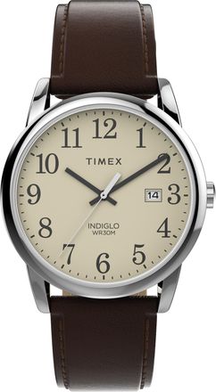 Timex Easy Reader Classic Mens Brown Watch TW2V68700 Leather - One Size