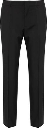 Valentino Garavani Elegante zwarte pantalon - Heren - Nette broeken - Zwart - XL - Wol - Broeken
