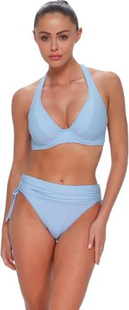 Sunsets Muse Halter Bikini Swimsuit Top - F Cup in Blue Whisper at Nordstrom, Size 30
