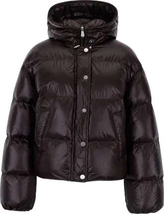 Pinko Quilted Snug Hood Nylon Down Jacket
