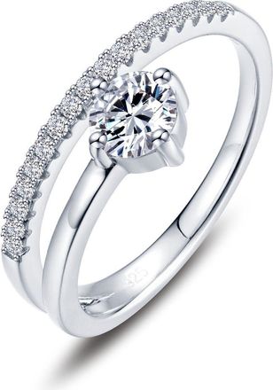 Lafonn Starstruck Pav&eacute; Simulated Diamond Wrap Ring in Silver at Nordstrom, Size 8