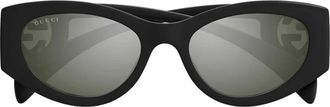 Gucci Rechthoekige Zonnebrillen - Dames - Zonnebrillen - Zwart - 54 MM - Accessoires