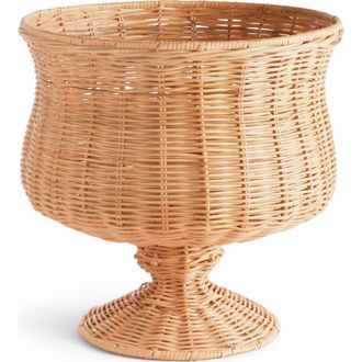 Napa Home & Garden Chesapeake Natural Rattan Footed Urn Wide in Brown at Nordstrom