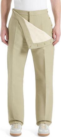 Mani&egrave;re De Voir Henri Foldover Trousers in Sage at Nordstrom, Size 36