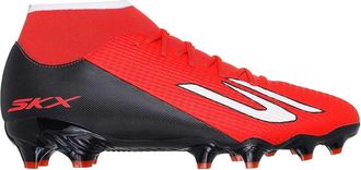 Skechers SKX_2 Academy voetbalschoenen voor heren, voor harde ondergrond (Rood, Zwart)