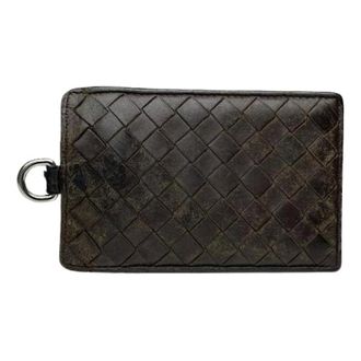 Bottega Veneta Vintage, unisex, Bruin, ONE Size, Leer, Pre-owned Vintage Portemonnee