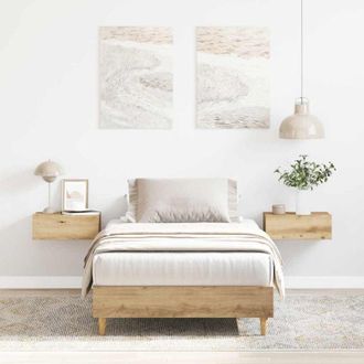 vidaXL Giroletto senza Materasso Rovere Artigianale 90x190 cm - Vidaxl