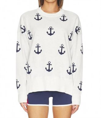 Beach Riot Callie Sweater In Anchors