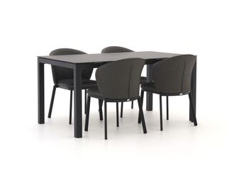 Bellagio la vita attrattiva Bellagio San Lupo/La Fonte 160cm dining tuinset 5-delig